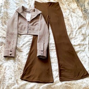 ZARA: BROWN AND BEIGE OUTFIT